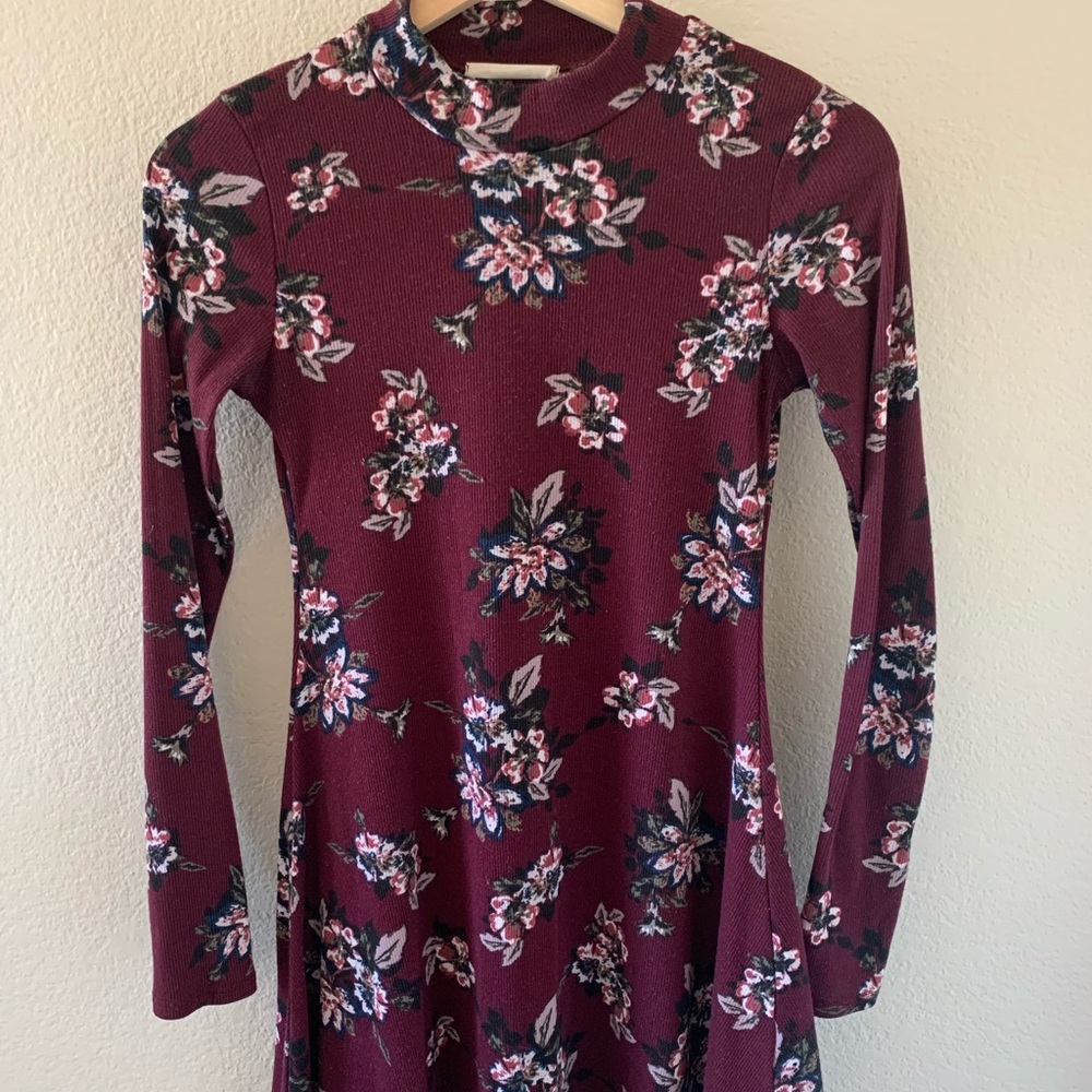 Flowered Long sleeve dress